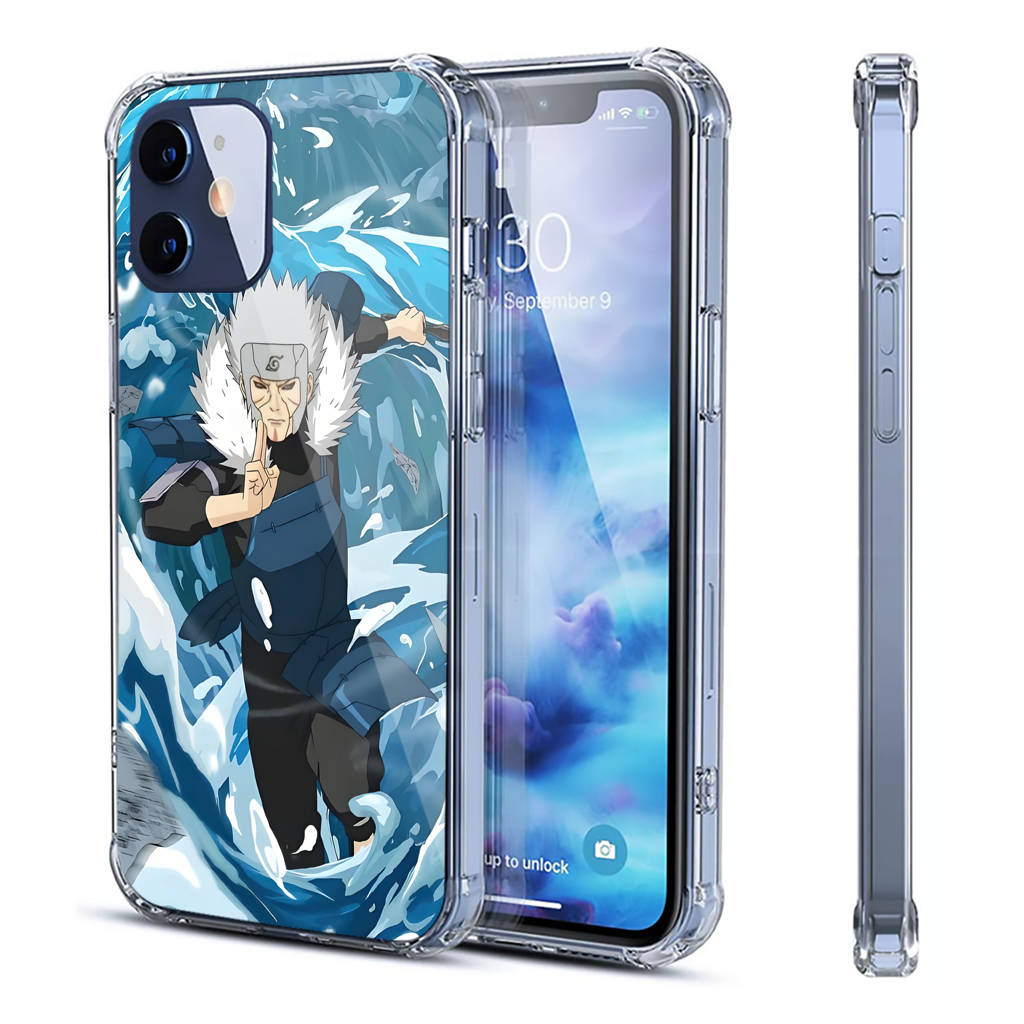 （画像用） NARUTO -ナルト- NARUTO -ナルト- 疾風伝 【iPhone 12シリーズ対応】透明スマホケース（クリアソフトケース）
